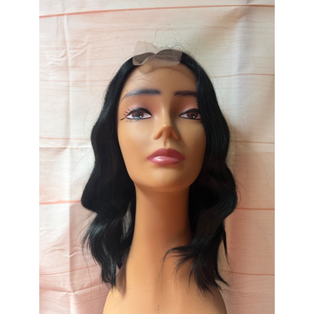Color 1 wavy synthetic wig